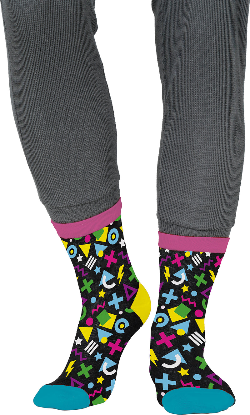 80S BLACK SOCKS, ADULT