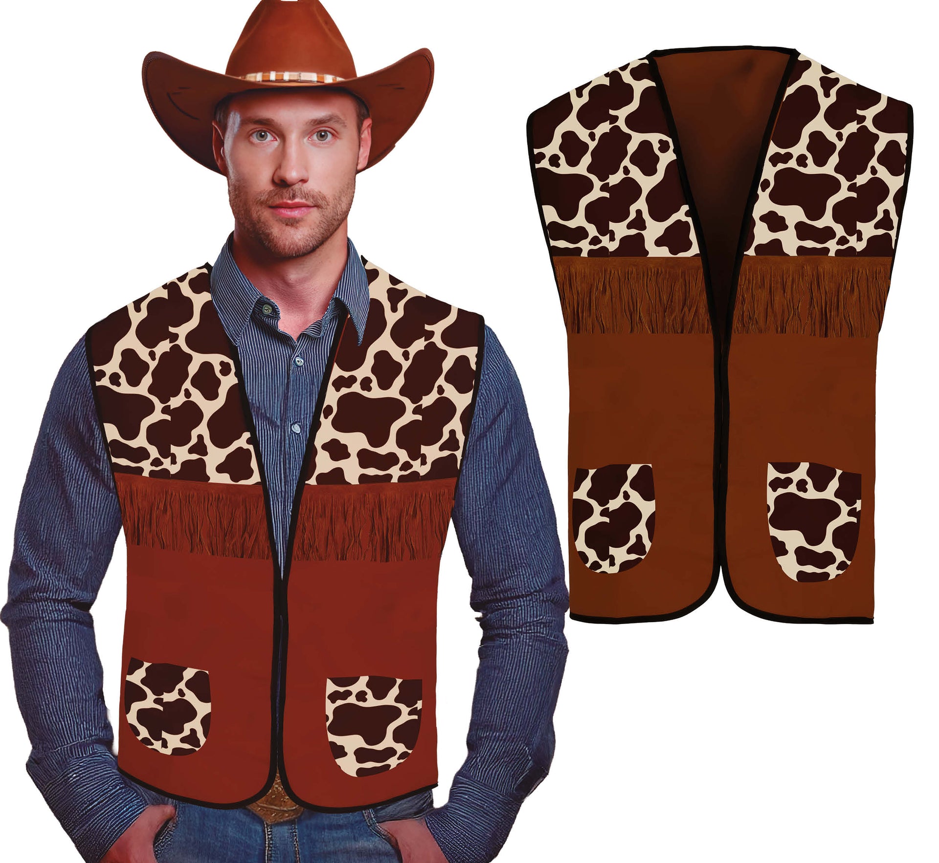 COWBOY VEST, ADULT