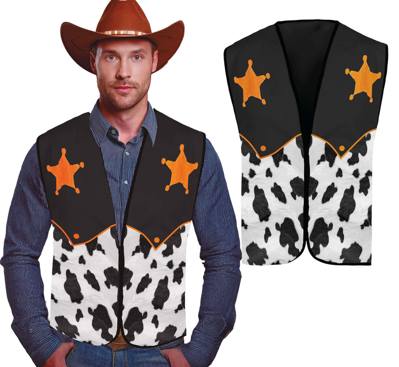 SHERIFF COWBOY VEST, ADULT