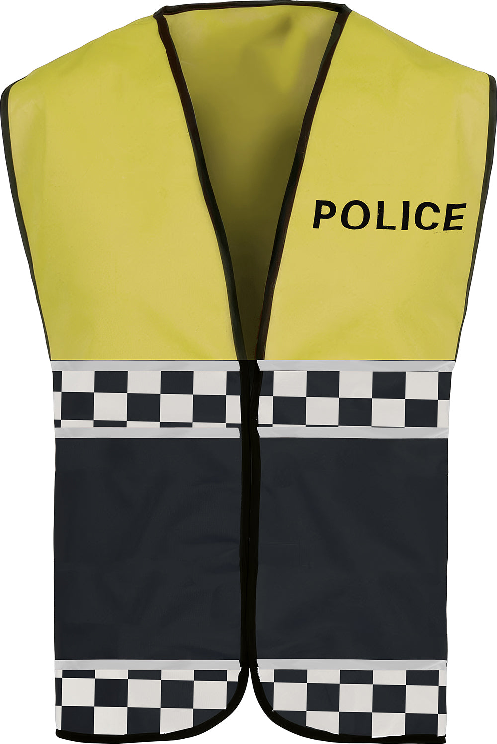 YELLOW POLICE VEST, ADULT