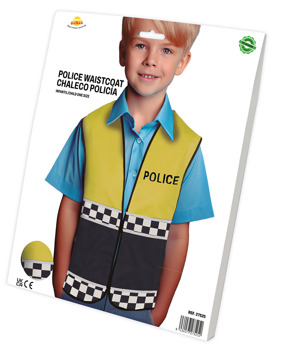 YELLOW POLICE VEST, CHILD