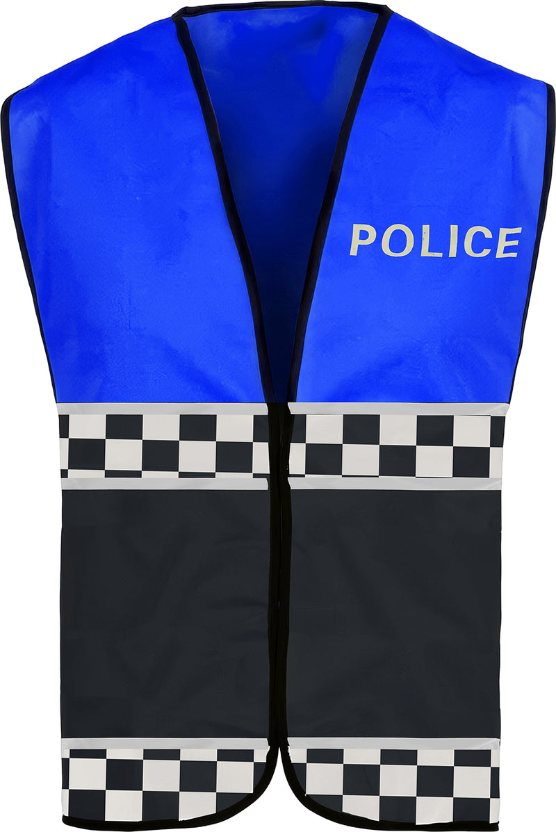 BLUE POLICE VEST, ADULT