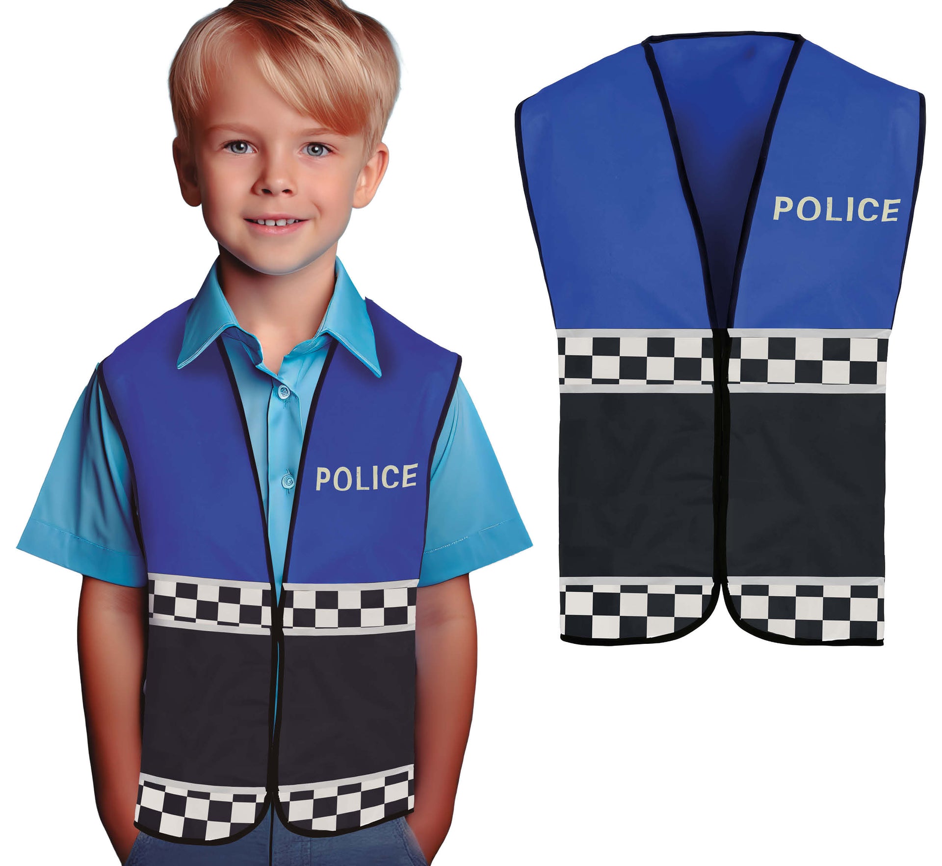 BLUE POLICE VEST, CHILD
