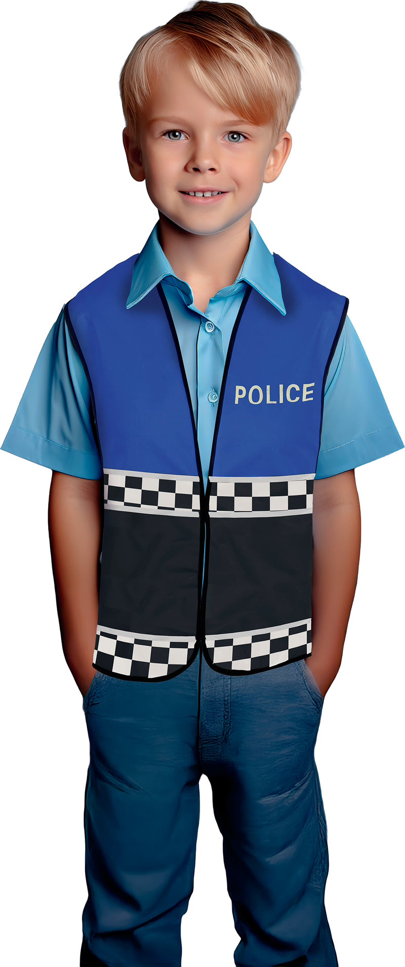 BLUE POLICE VEST, CHILD