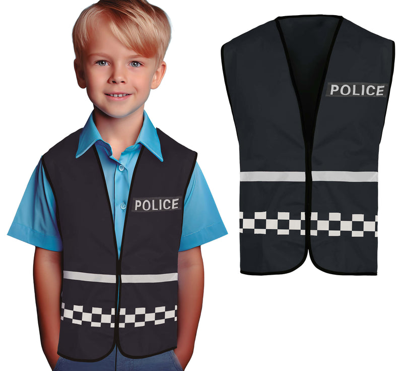 BLACK POLICE VEST, CHILD