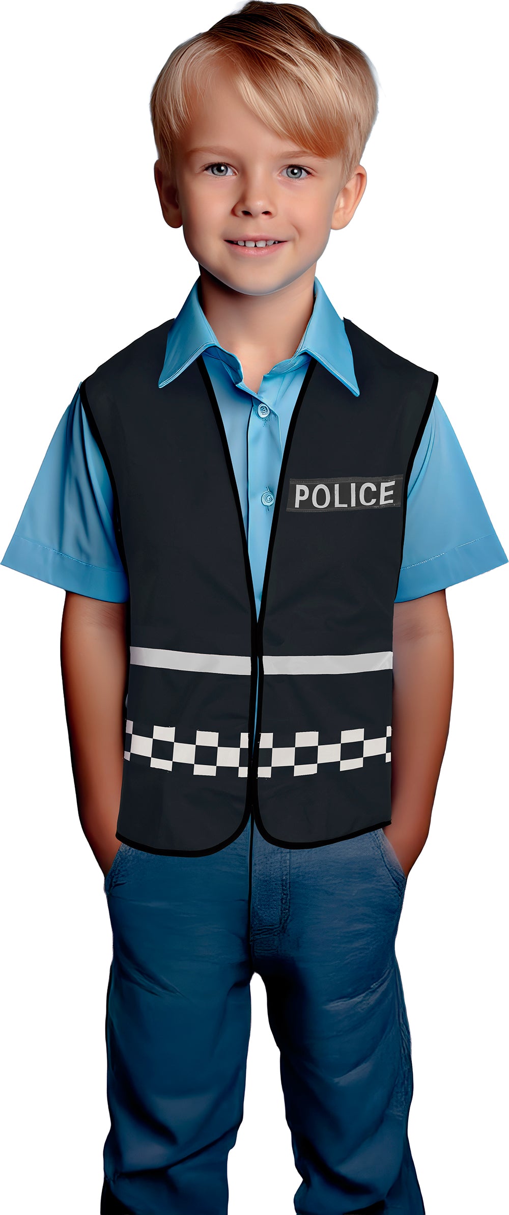BLACK POLICE VEST, CHILD