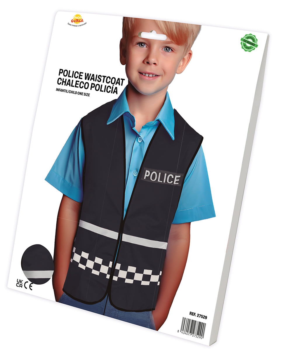 BLACK POLICE VEST, CHILD