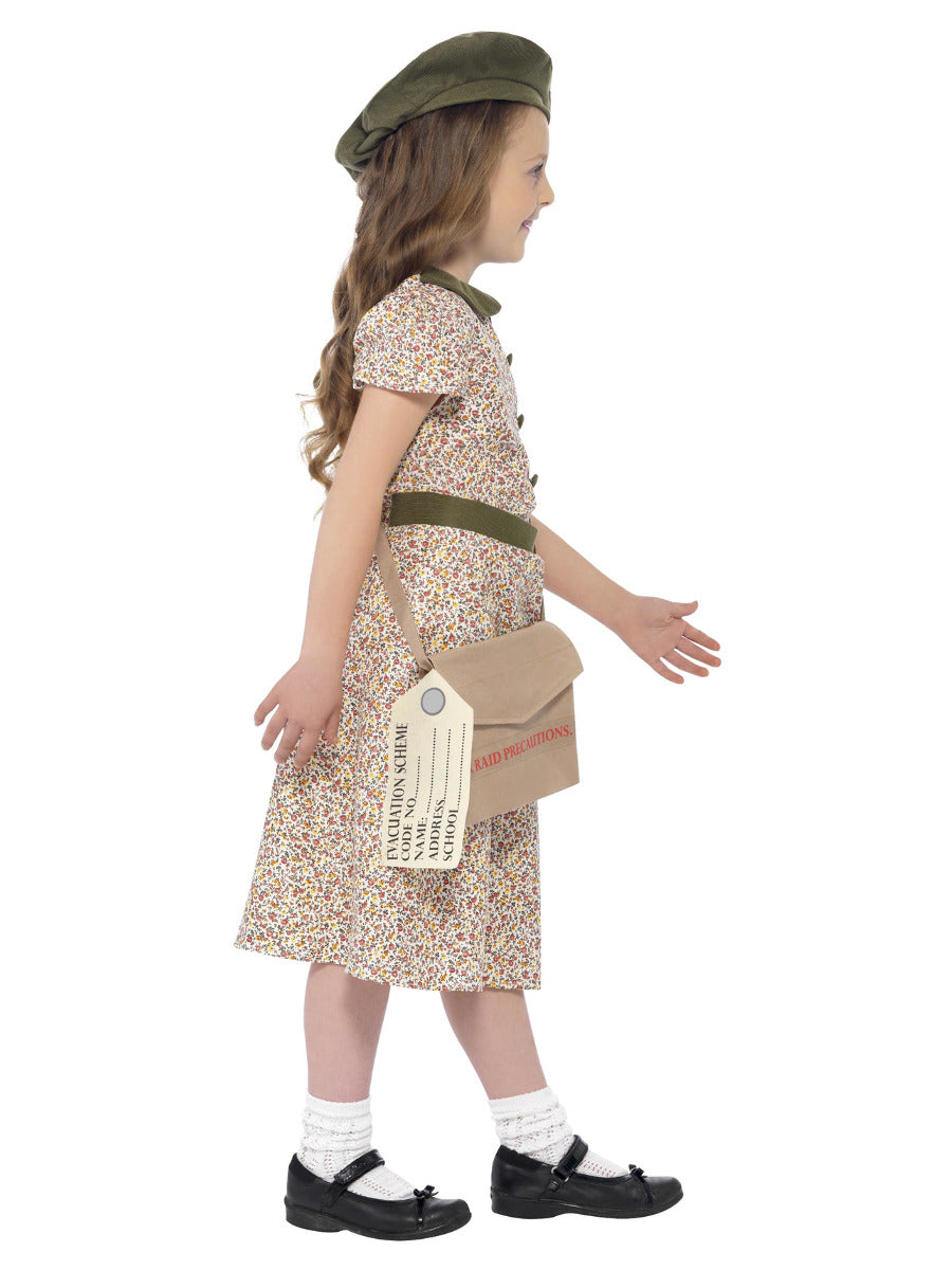 Evacuee Girl Costume, Patterned - 4