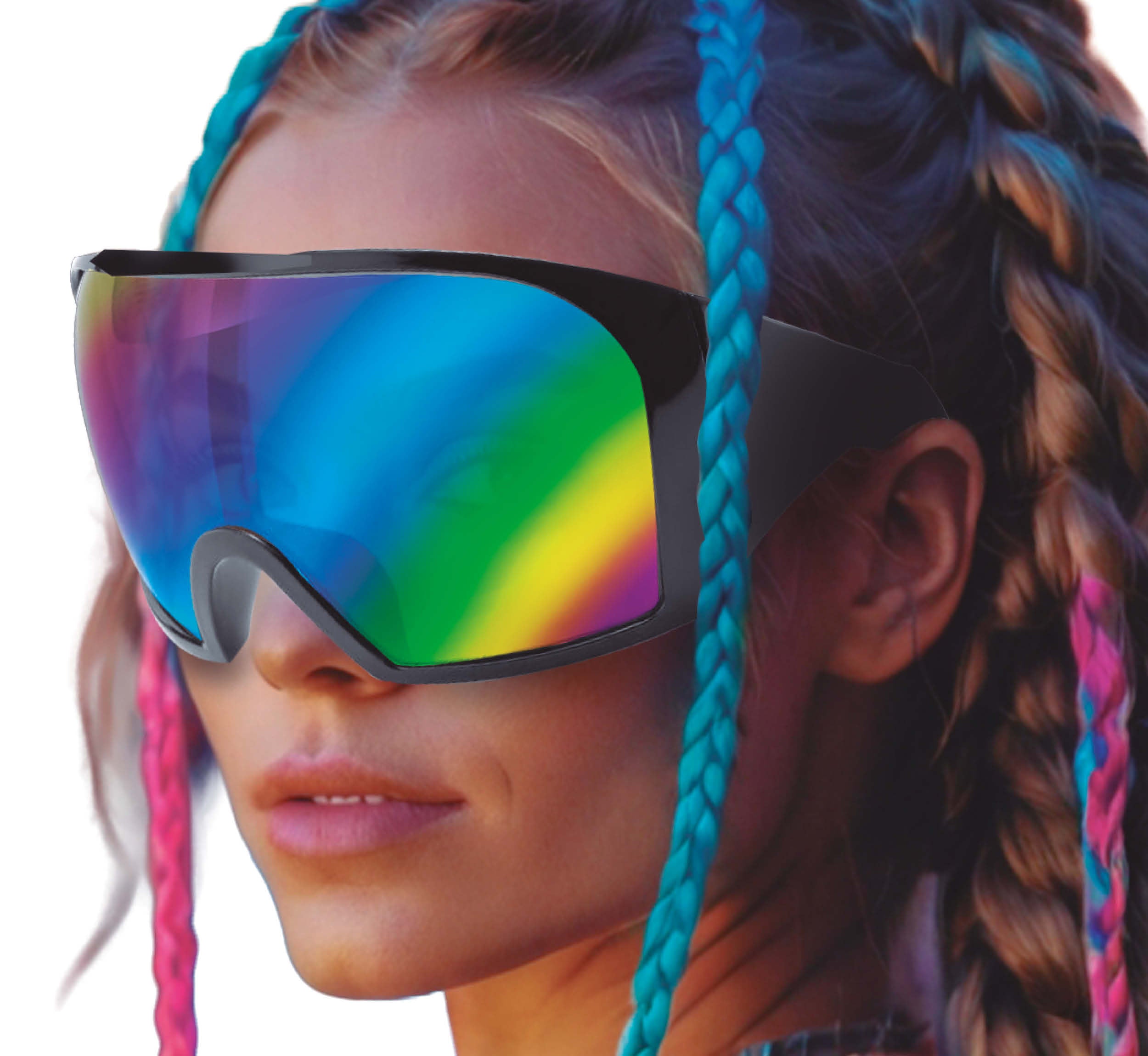 FUTURISTIC MIRROR GLASSES