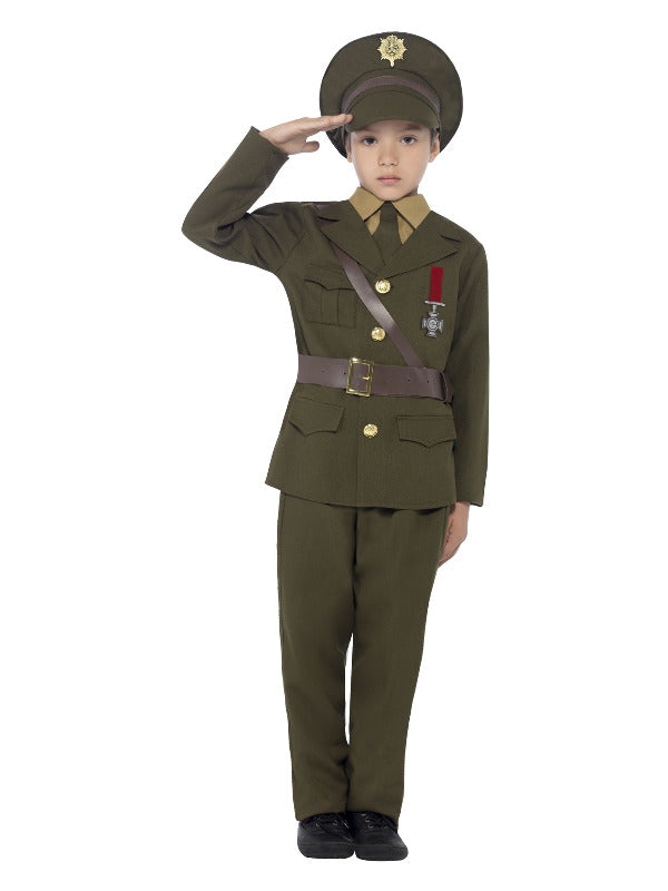Army Officer Costume, Green - 2