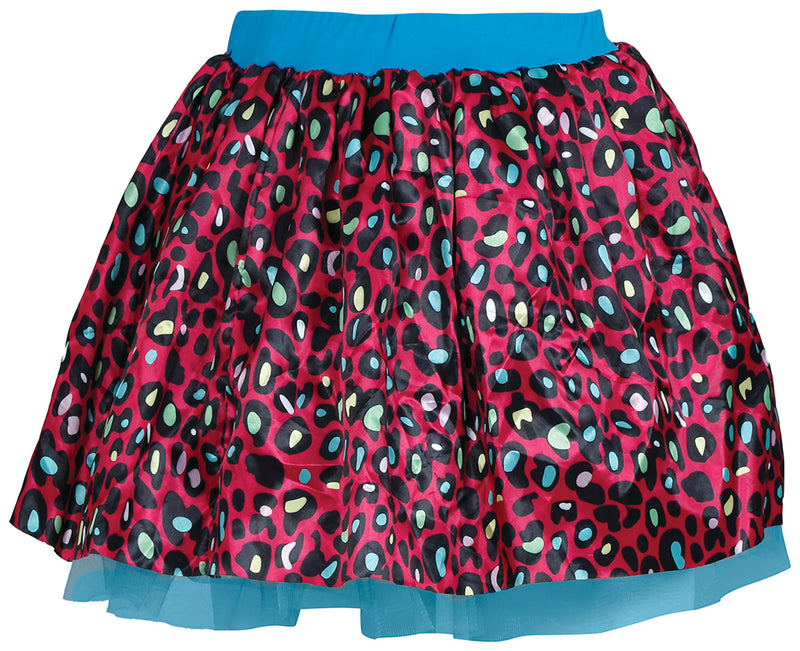 MULTICOLOR LEOPARD TUTU 40 CM, ADULT