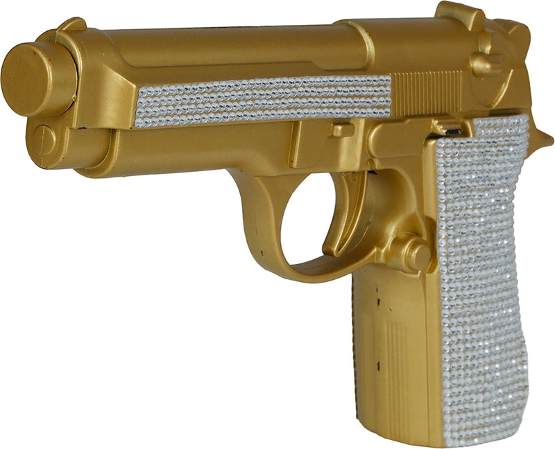 GOLDEN GLITTERY PISTOL 25 CM