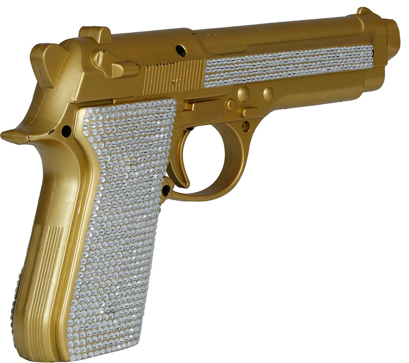 GOLDEN GLITTERY PISTOL 25 CM