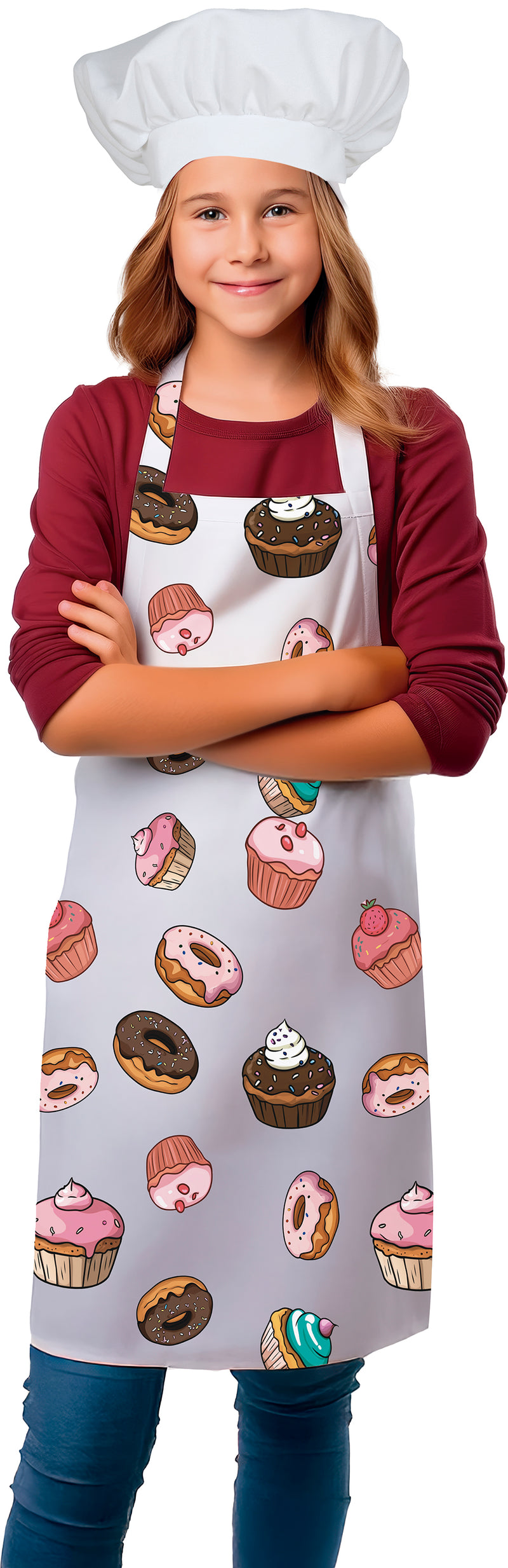LIL CUTIE BAKING APRON AND HAT SET, KIDS