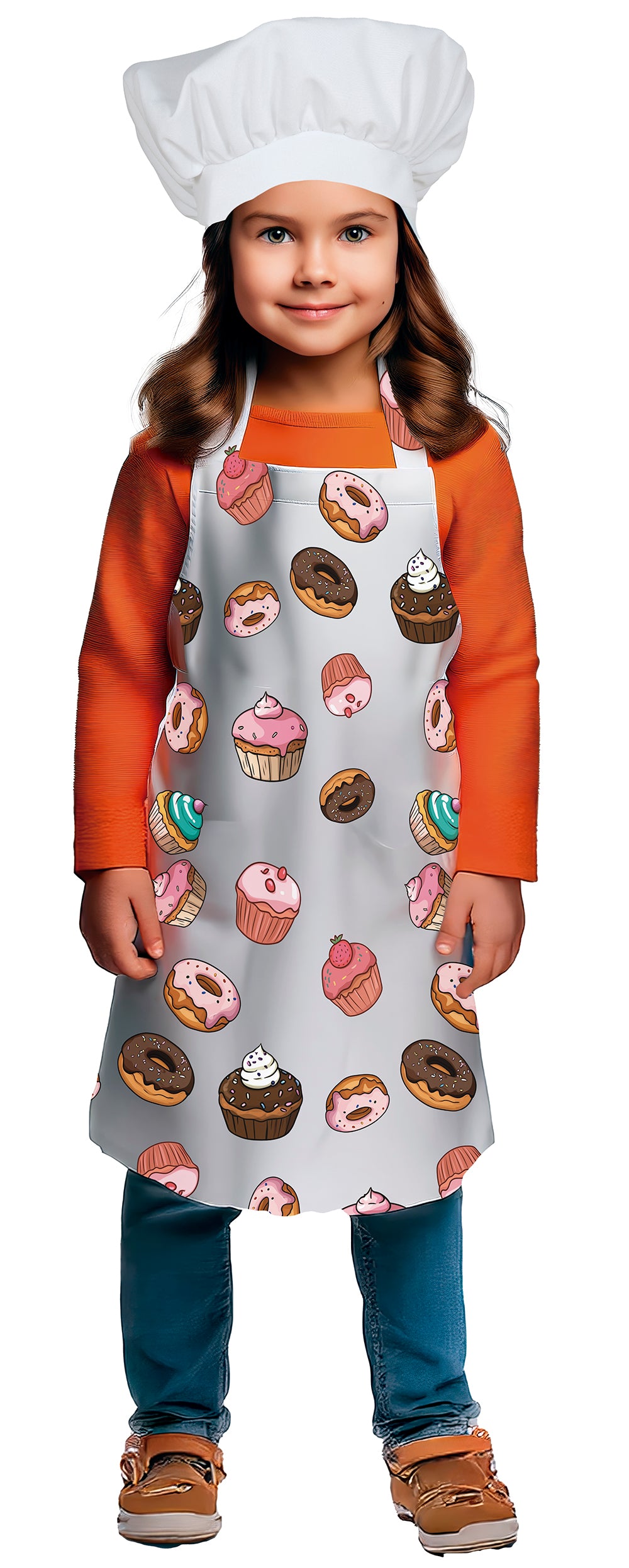 LIL CUTIE BAKING APRON AND HAT SET, KIDS