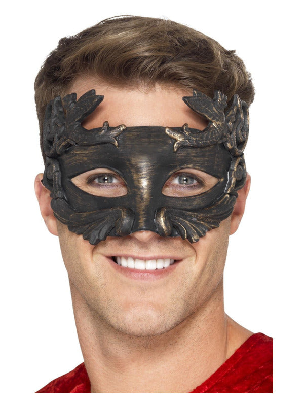 Warrior God Metallic Masquerade Eyemask, Black - 2