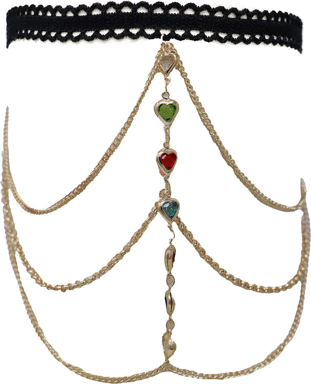 Arm bracelet with colorful stones