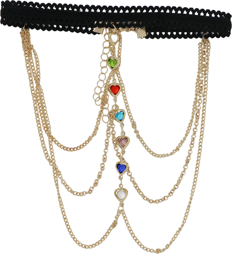 Arm bracelet with colorful stones