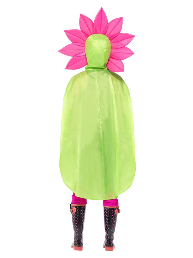 Flower Party Poncho, Green - 3