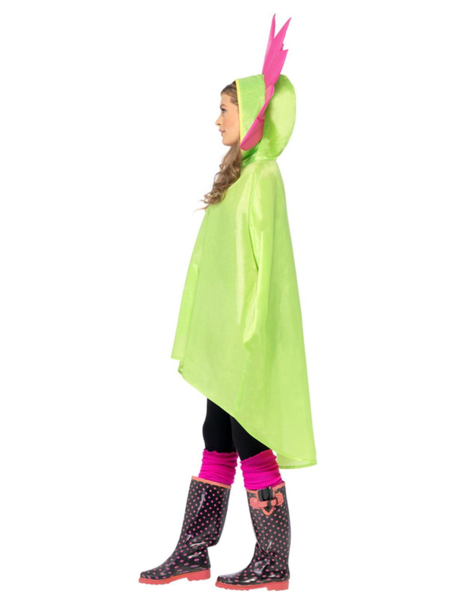 Flower Party Poncho, Green - 4