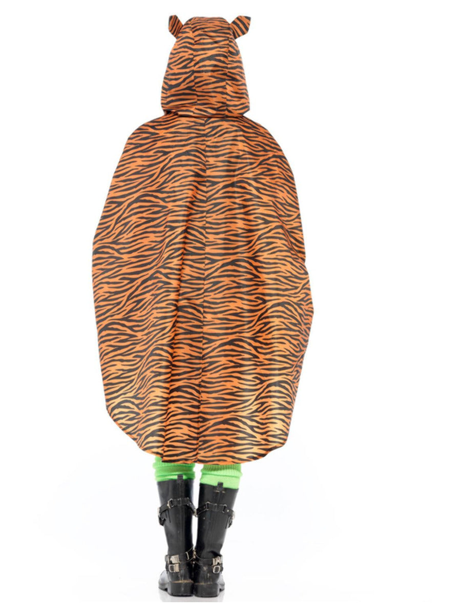 Tiger Party Poncho, Tiger Print - 3