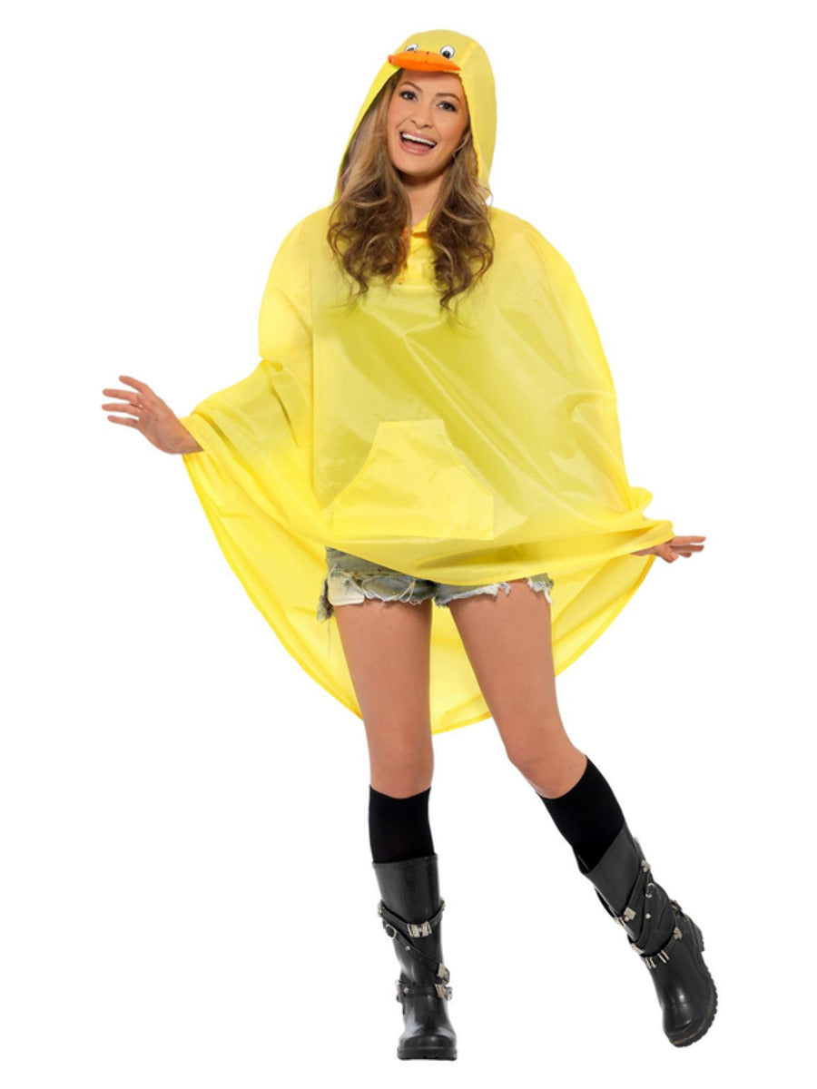 Duck Party Poncho, Yellow - 1