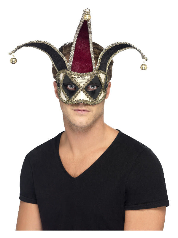 Gothic Venetian Harlequin Eyemask, Multi-Coloured - 2