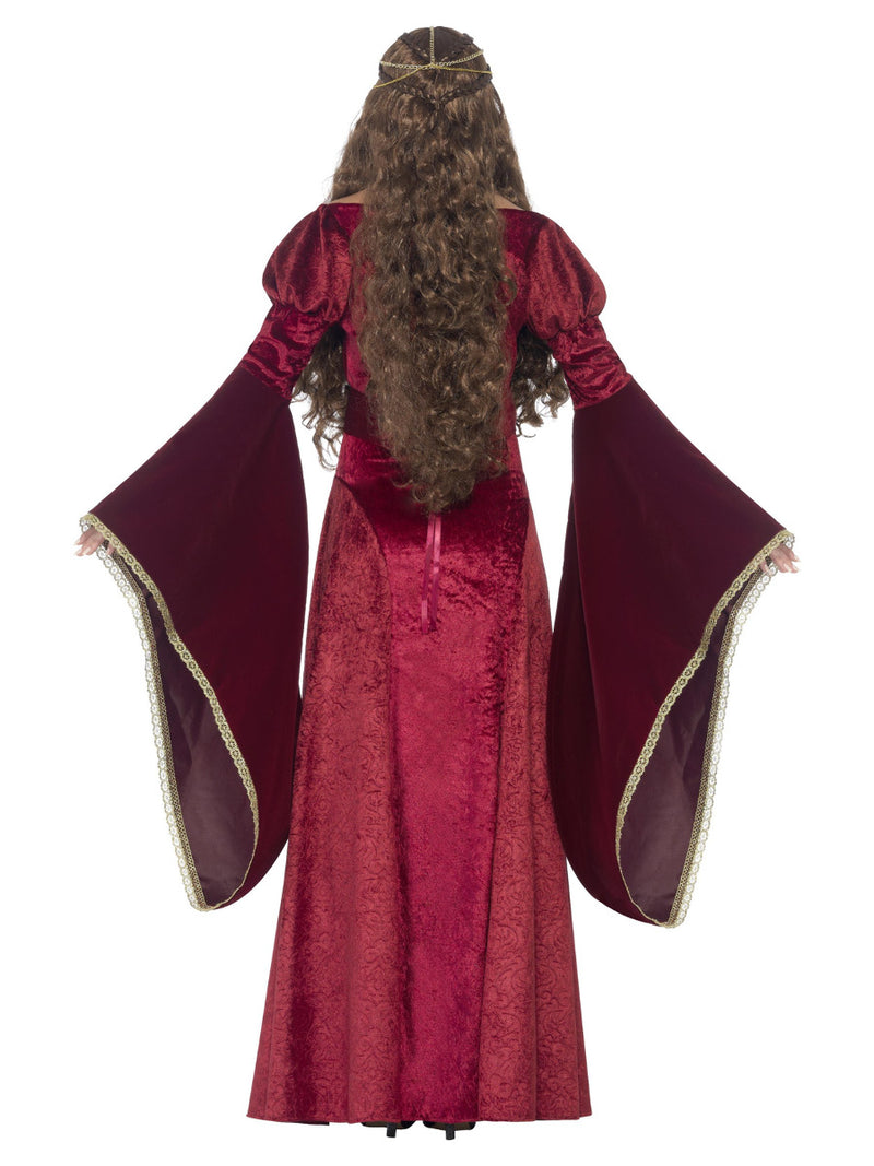 Deluxe Medieval Queen Costume, Red - 3