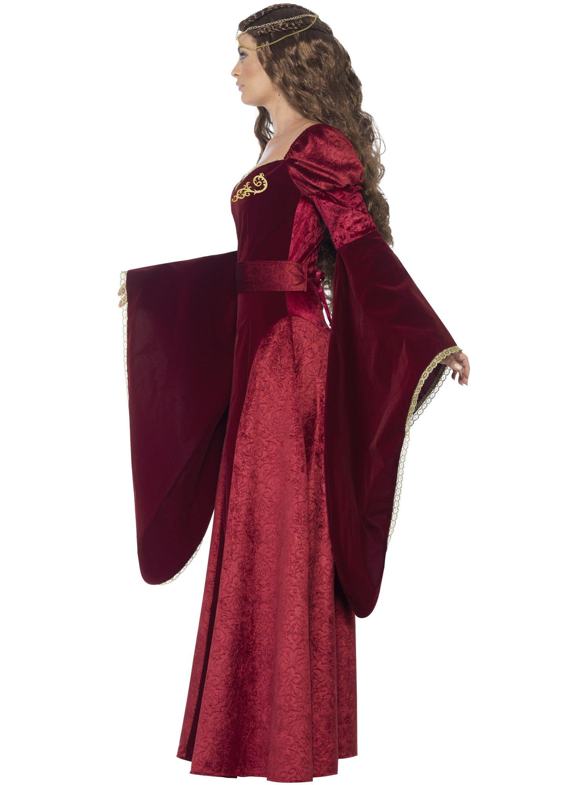 Deluxe Medieval Queen Costume, Red 3