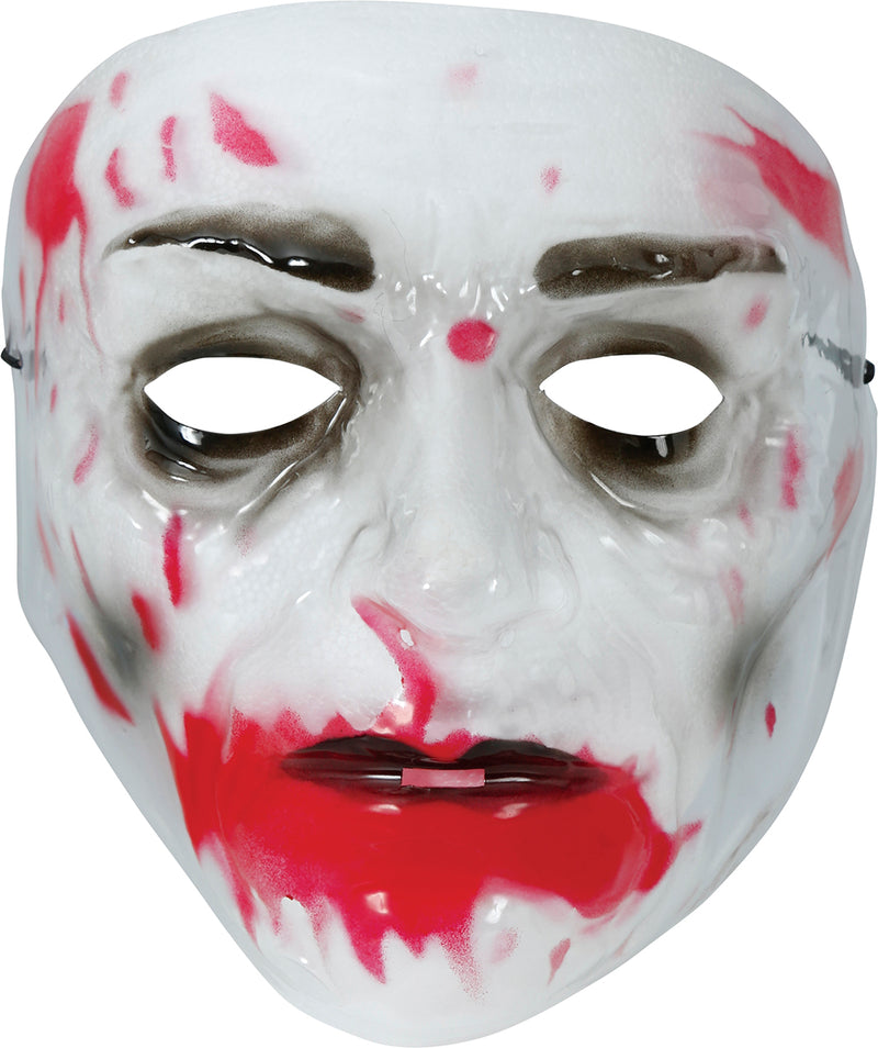 TRANSPARENT MAN WITH BLOOD MASK PVC