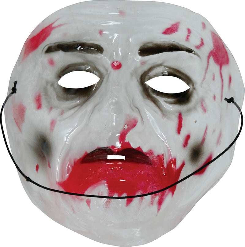 TRANSPARENT MAN WITH BLOOD MASK PVC