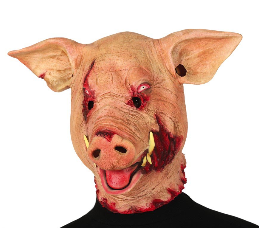 HORROR PIG MASK, LATEX