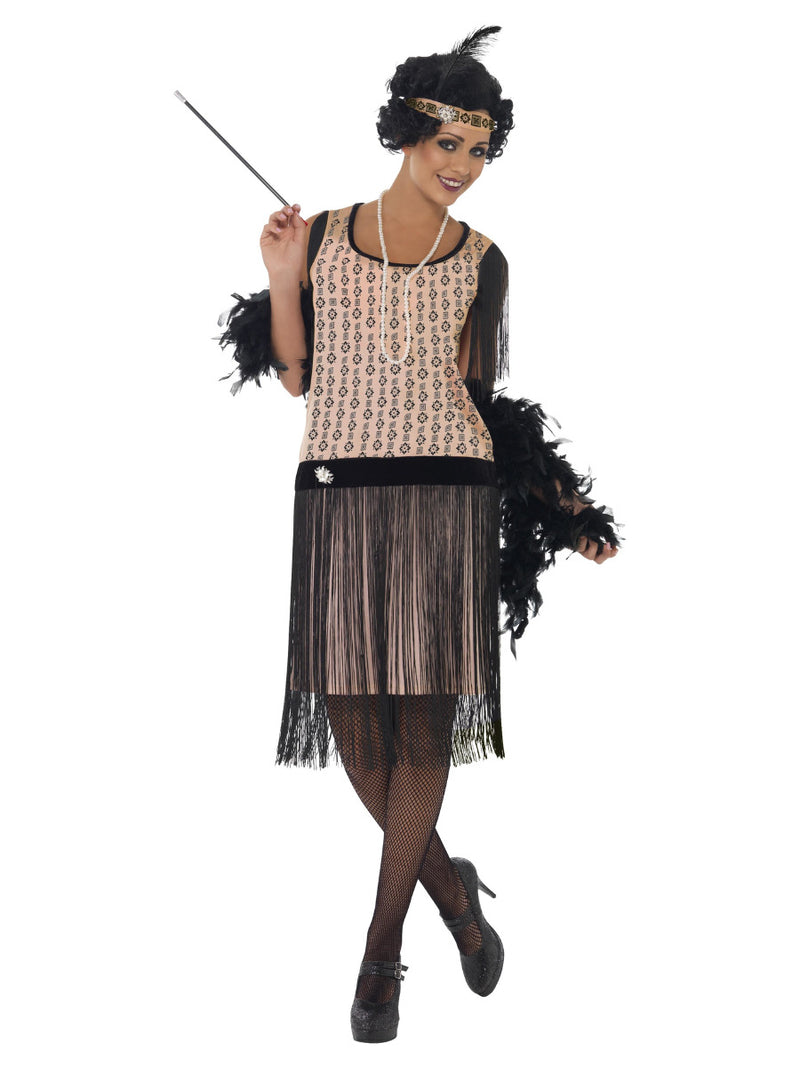 20s Coco Flapper Costume, Pink - 1