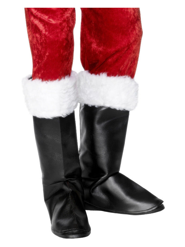 Santa Boot Covers, Black - 2