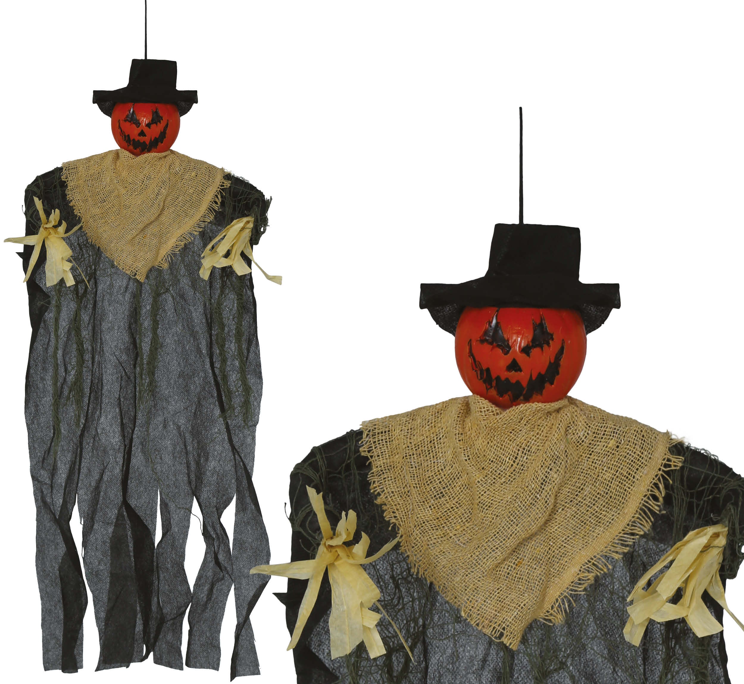 HANGING SCARECROW PUMPKIN 60 CM