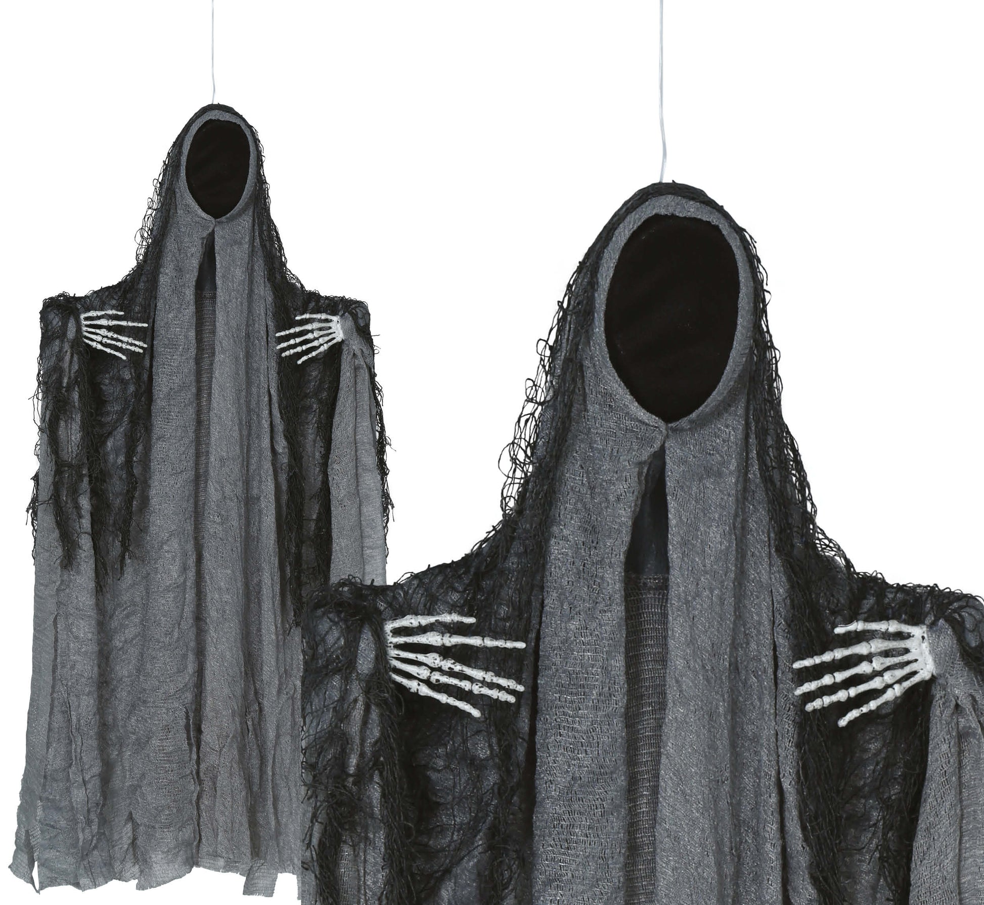 HANGING GREY GHOST WITH TUNIC 50 CM