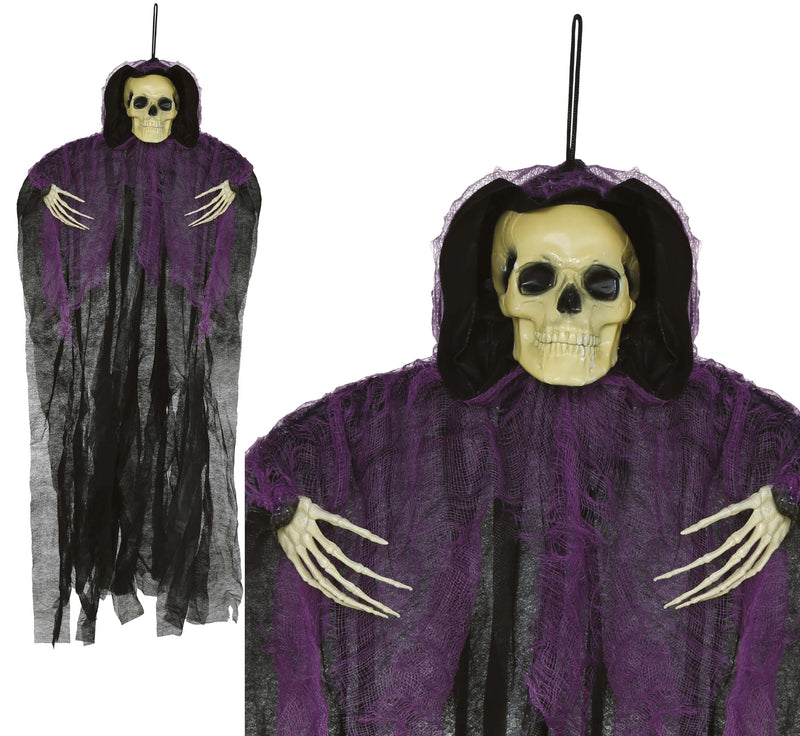 HANGING SKELETON BLACK TUNIC 90 CM