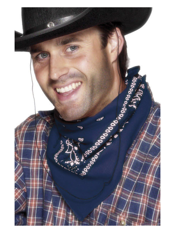 Cowboy Bandana, Blue - 2
