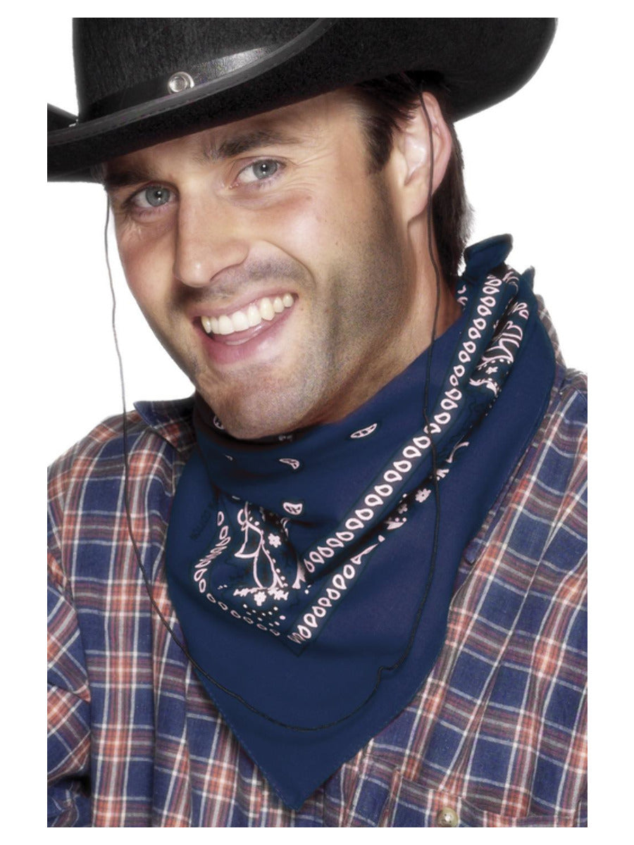 Cowboy Bandana, Blue - 1