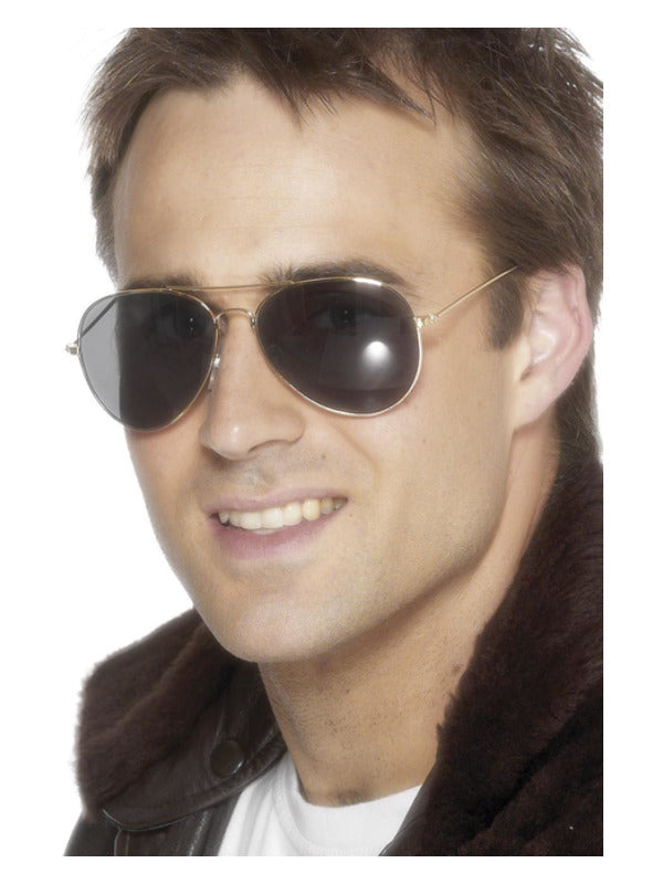 Aviator Specs, Gold - 2