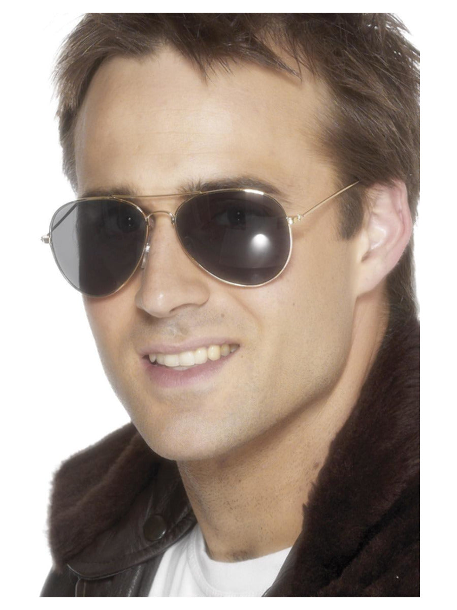 Aviator Specs, Gold - 1