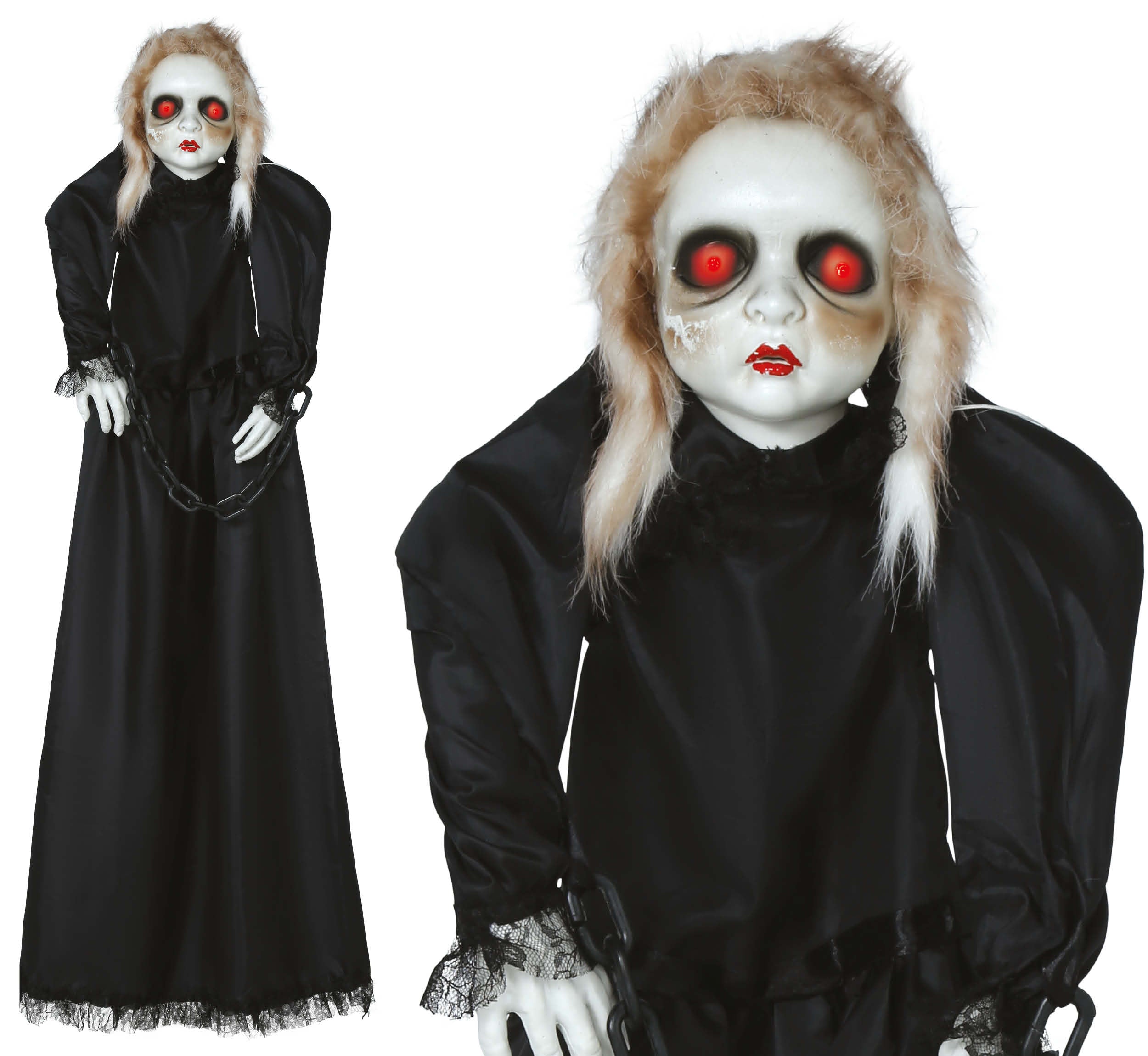HANGING DOLL LIGHT, SOUND, MOV. 150 CM