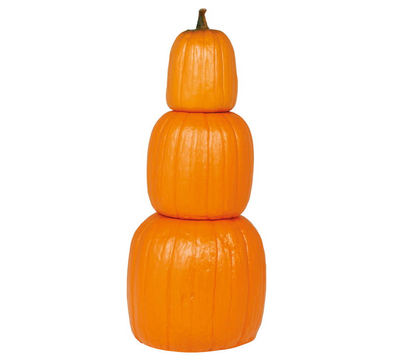 3 STACKED PUMPKINS,PVC, 60 CM