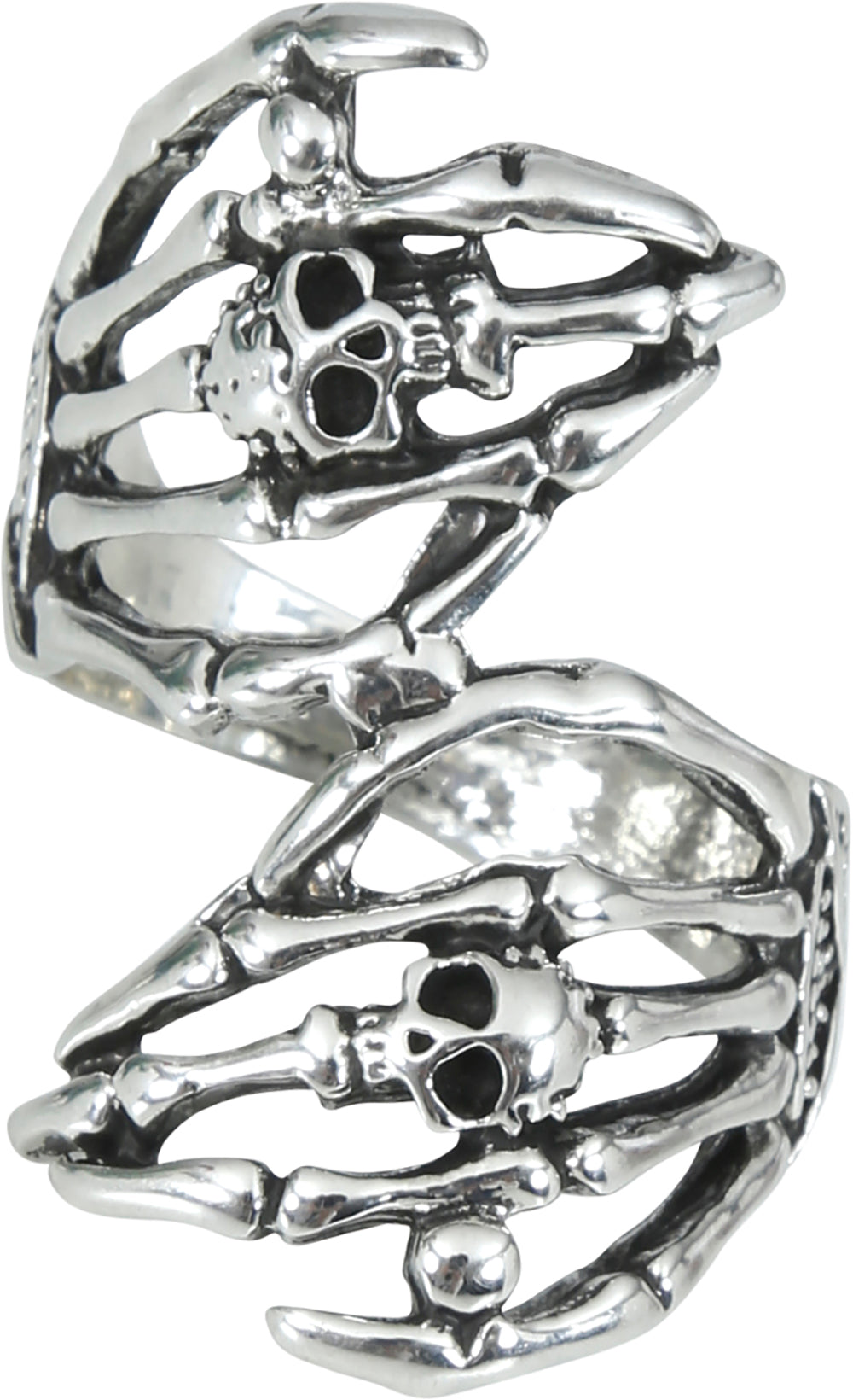 SKELETON HAND RING METAL