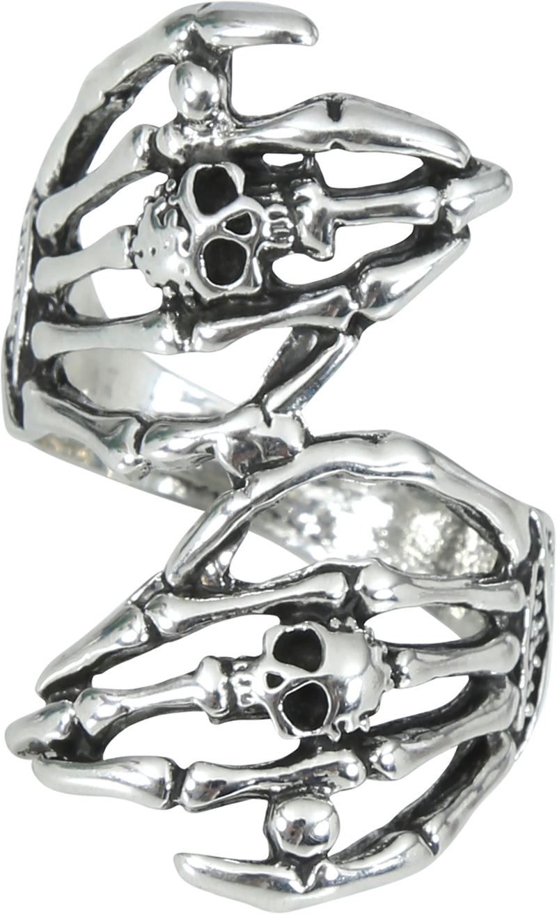 SKELETON HAND RING METAL