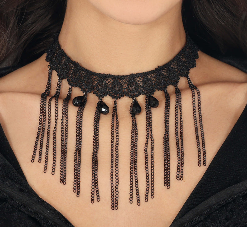 BLACK CHAIN CHOKER
