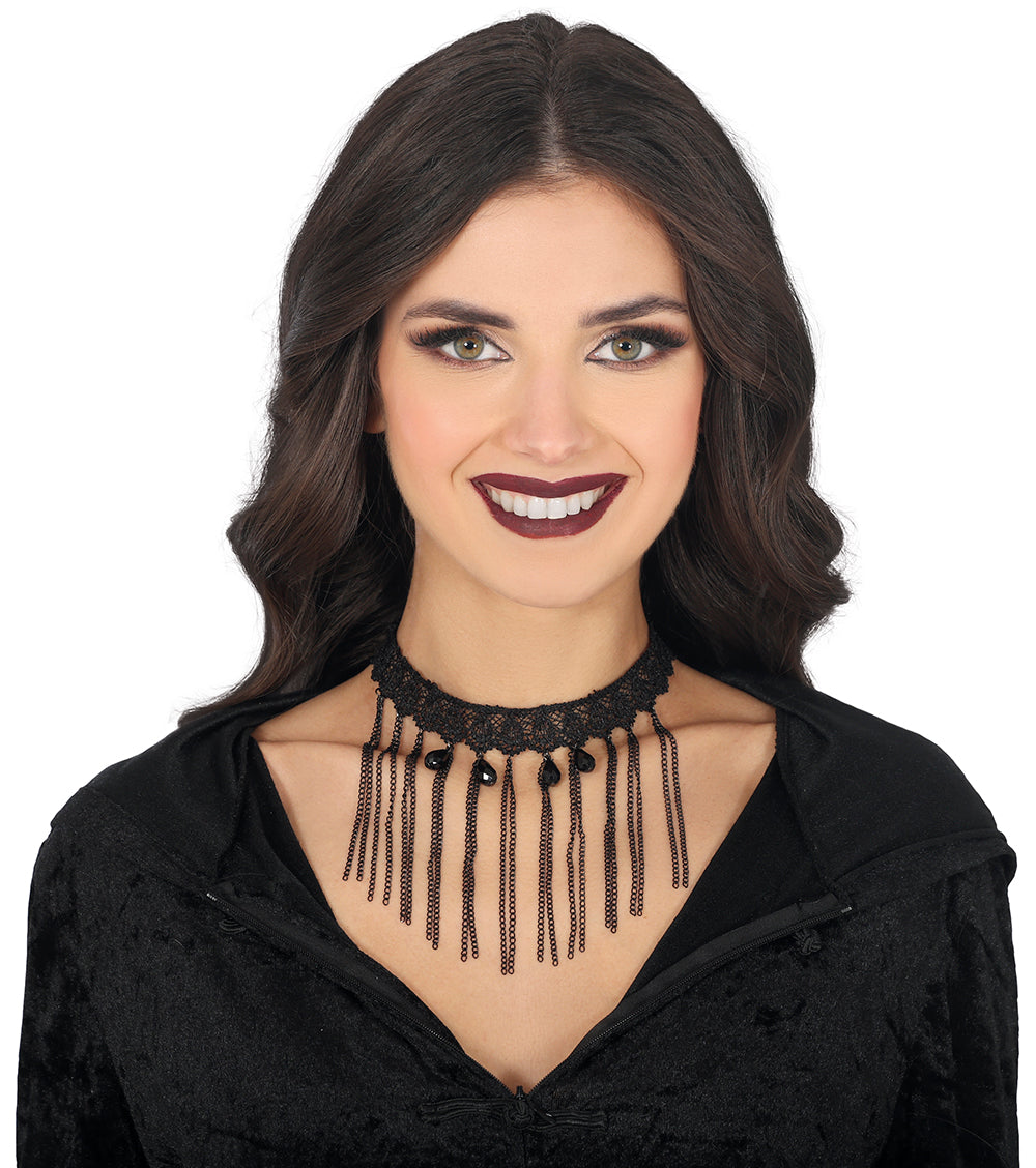 BLACK CHAIN CHOKER
