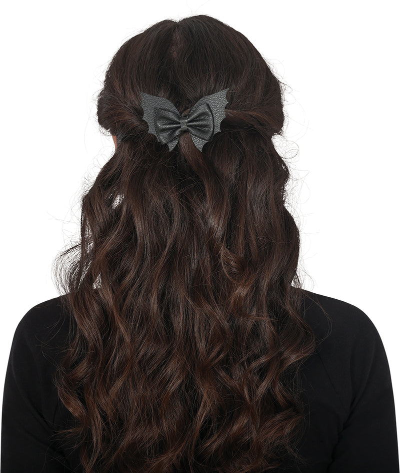 2 BAT HAIR CLIPS, 6 AND 9 CM