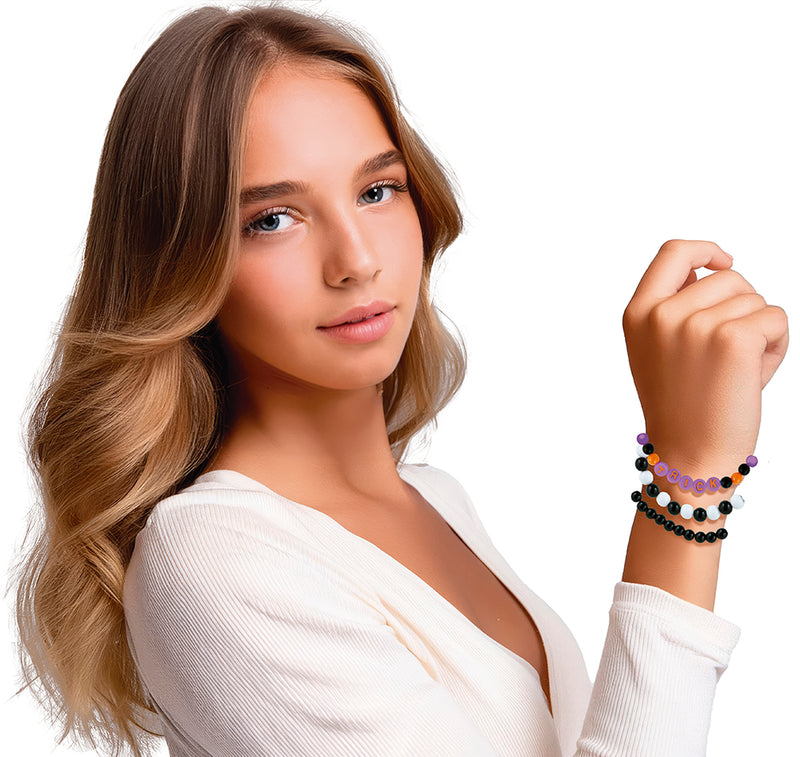 SET OF 3 HALLOWEEN "TRICK" BRACELETS