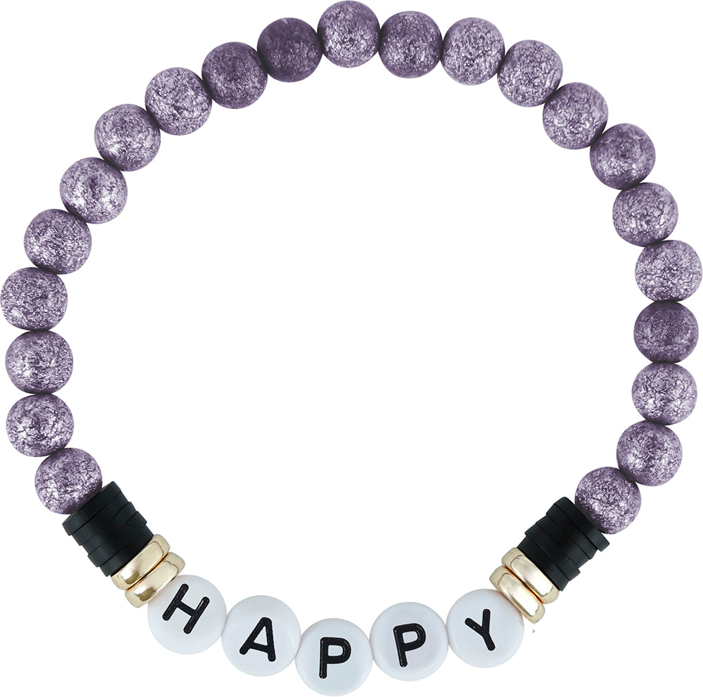 SET OF 3 LILAC HALLOWEEN BRACELETS